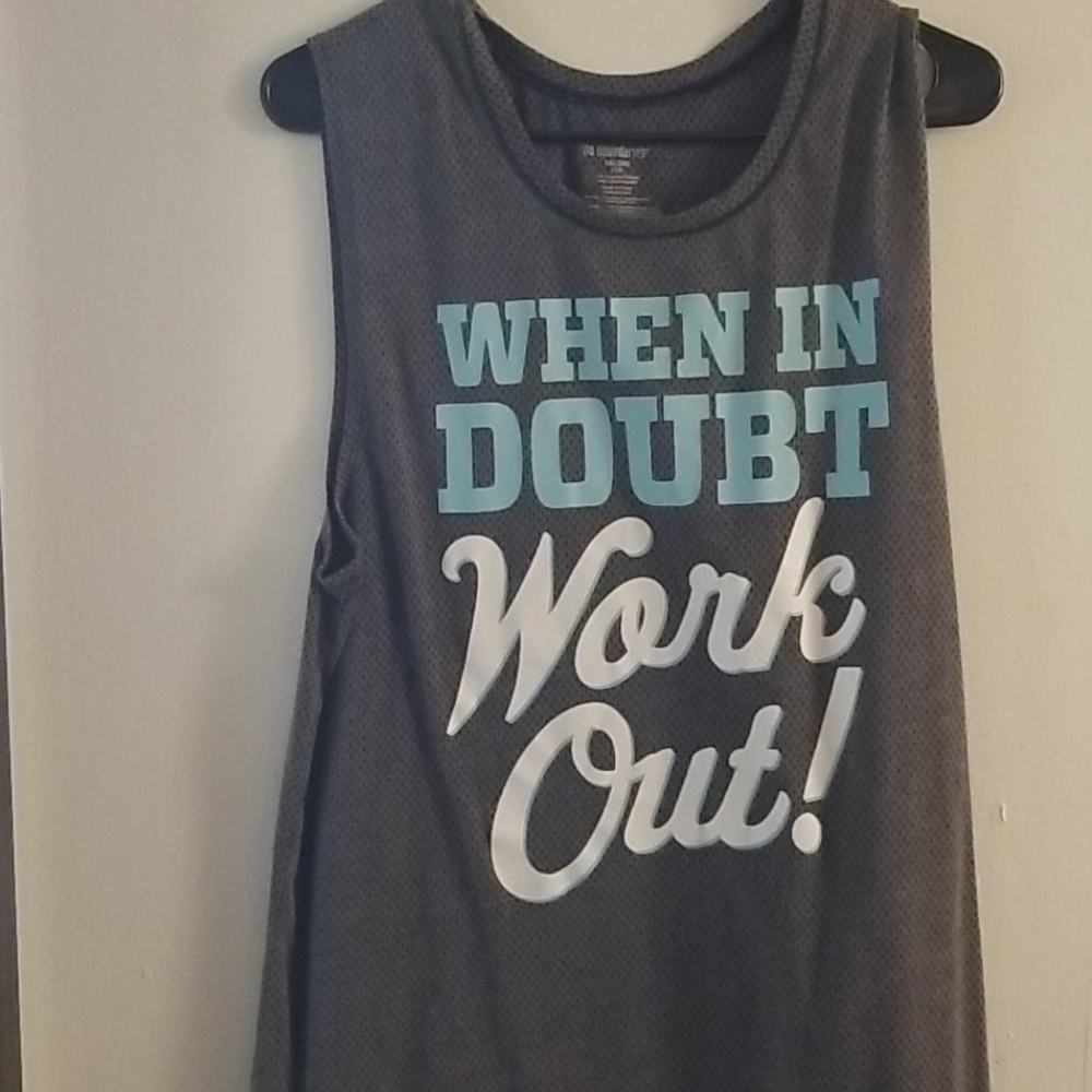 Jersey workout top